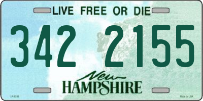 NH license plate 3422155