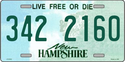 NH license plate 3422160