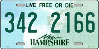 NH license plate 3422166