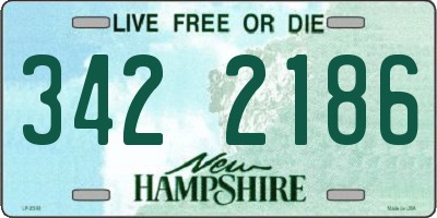 NH license plate 3422186
