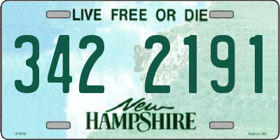 NH license plate 3422191