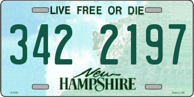 NH license plate 3422197