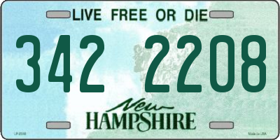 NH license plate 3422208