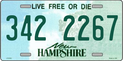 NH license plate 3422267