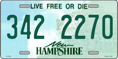 NH license plate 3422270