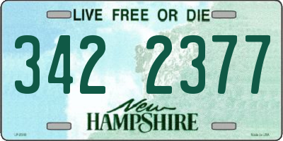 NH license plate 3422377