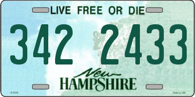 NH license plate 3422433