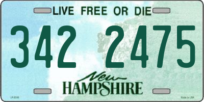 NH license plate 3422475