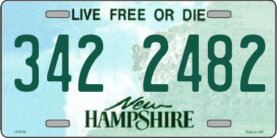 NH license plate 3422482