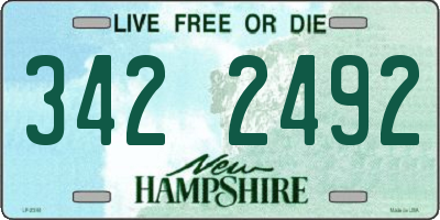 NH license plate 3422492