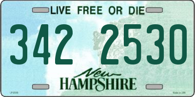 NH license plate 3422530