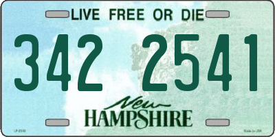NH license plate 3422541