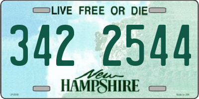 NH license plate 3422544