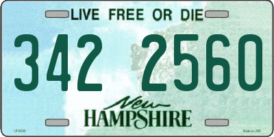 NH license plate 3422560