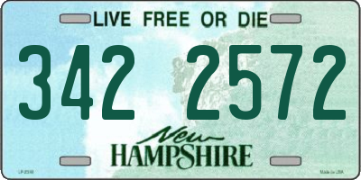 NH license plate 3422572