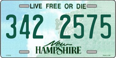NH license plate 3422575