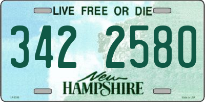 NH license plate 3422580