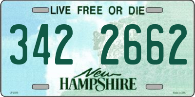 NH license plate 3422662