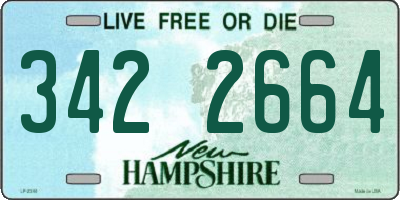 NH license plate 3422664