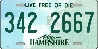NH license plate 3422667