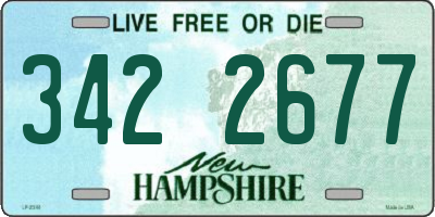 NH license plate 3422677