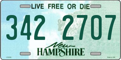 NH license plate 3422707