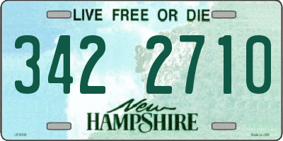 NH license plate 3422710