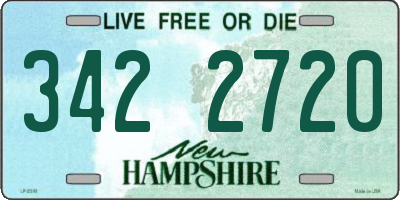 NH license plate 3422720