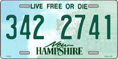 NH license plate 3422741