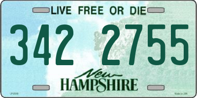 NH license plate 3422755