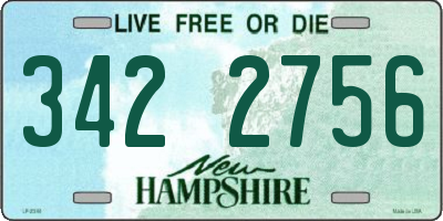 NH license plate 3422756