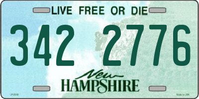 NH license plate 3422776