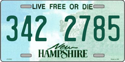 NH license plate 3422785