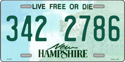 NH license plate 3422786