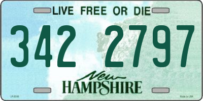 NH license plate 3422797