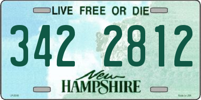 NH license plate 3422812