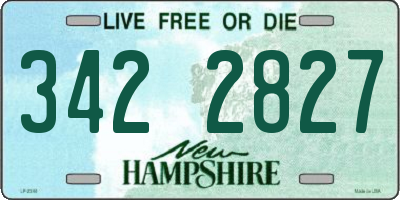 NH license plate 3422827