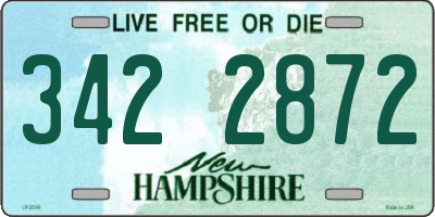 NH license plate 3422872