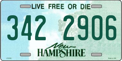 NH license plate 3422906