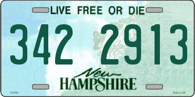 NH license plate 3422913