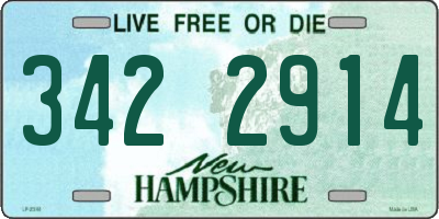 NH license plate 3422914
