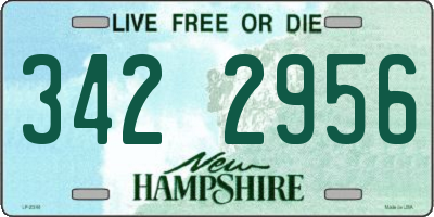 NH license plate 3422956