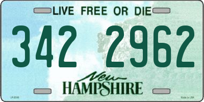 NH license plate 3422962