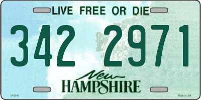 NH license plate 3422971