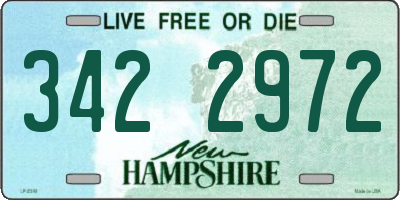 NH license plate 3422972