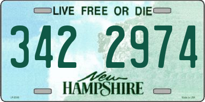 NH license plate 3422974
