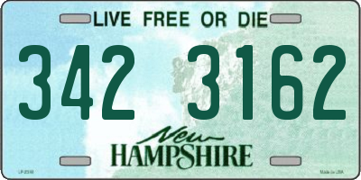 NH license plate 3423162