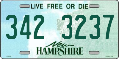 NH license plate 3423237