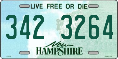NH license plate 3423264