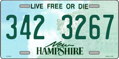 NH license plate 3423267